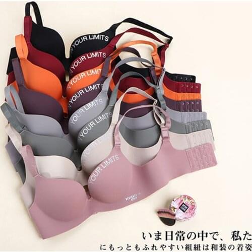 Seamless Letter Bra Set For Women Push Up Underwear Lingerie Set Sexy Bra And Panties Set New Brand Womens Intimates