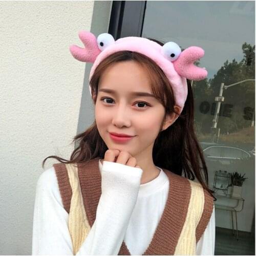 Cute Antlers Coral Velvet Makeup Beauty Face Wash Elastic And Versatile Headband