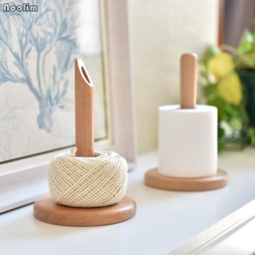 Kitchen Tabletop Tissue Holder Bathroom Toilet Roll Paper Holder Vertical Creative Wooden Towel Rack Tissue Holder Organizer