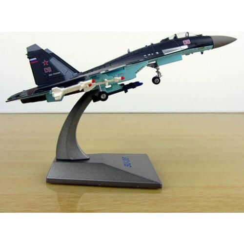 1/144 scale Soviet Union Navy Army Su35 fighter aircraft Russia airplane models adult children toys for display show collections