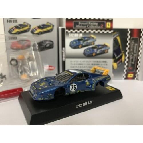 KYOSHO 1/64 Ferrari 512 BB LM #76 Float Le Mans F1 Racing Collect die casting alloy trolley model