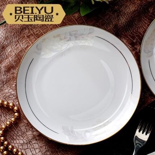 Breakfast White Dinner Plates Ceramic Bone China Square Creative Dinner Plates Set Modern Vajilla Platos Eating Utensils EI50TZ