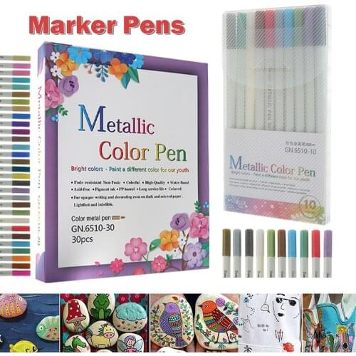 Acrylic Art Paint Marker Pens Set for Stone Glass Metal Fabric Art School Student Supplies for Artist