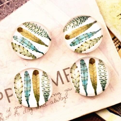 New Fashion 20pcs 12mm Handmade Photo Glass Cabochons (E7-08)