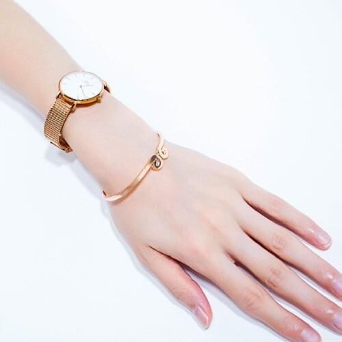 New Fashion Stainless Steel Plated Rose Gold Bracelet Womens Creative Temperament Tight Bracelet Bracelet