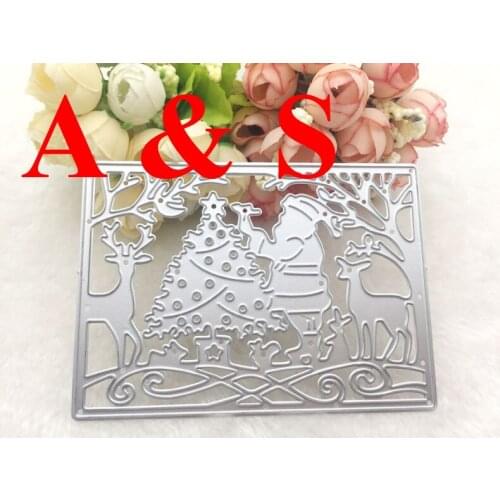 Q112 METAL CUTTING DIES cut Father Christmas Santa Claus tree deer Scrapbook card album PAPER CRAFT embossing stencils template