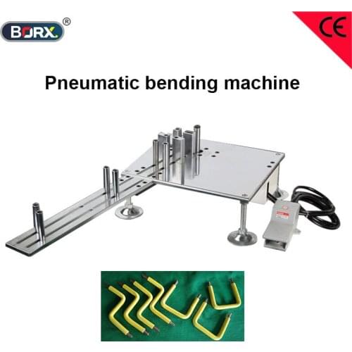Manual copper bending device within 75 square wire harness bend machine pneumatic electric cable bender