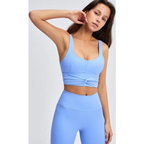 CHRLEISURE Women Tracksuit 2 Piece Women Suit Set Vest Bow Sports Bra Fitness Suit Women Clothing