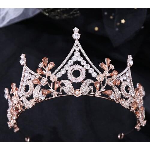 Bridal Crown Headwear Luxury Alloy Rhinestones Inlaid Headband for Female Wedding Birthday Hair Accessories TT@88