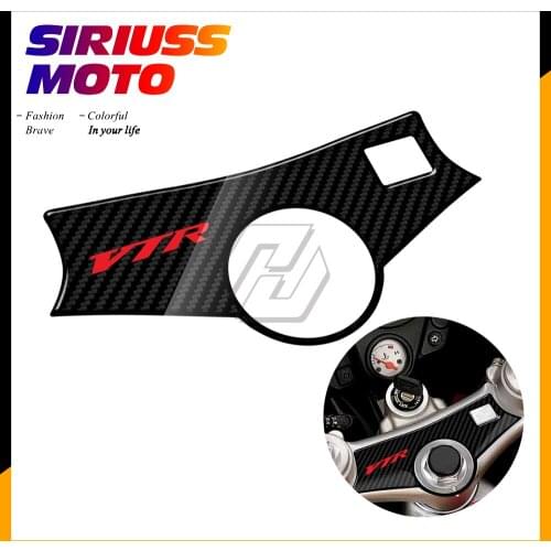 3D Carbon-look Upper Triple Yoke Defender Case for Honda VTR 1000