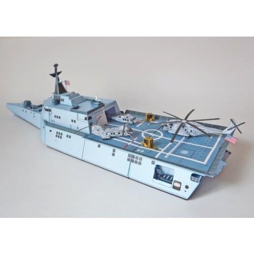 USS Independece Littoral Combat Ship LCS DIY Handcraft Paper Model Kit Puzzles Handmade Toy DIY