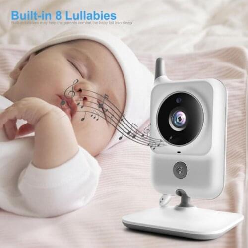 3.2 Inch LCD Video Baby Monitors Wireless Babysitter Two Way Audio Night light Temperature Pet Baby Camera Nanny VB607 Dropship