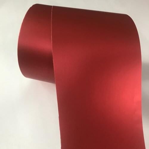 10cm Width Red Matt Chrome Metallic Vinyl Car Sticker Wrap Foil Air Release Adhesive Ice Matte Car Motorbike Scooter Wrapping