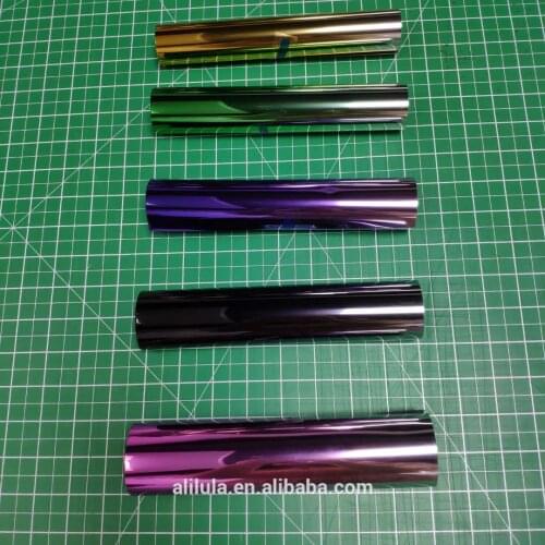 Factory car window shade sunshade film 50cm*30 meters for UV control black&silver glitter gradual change 19.7 '' * 98.4 ft