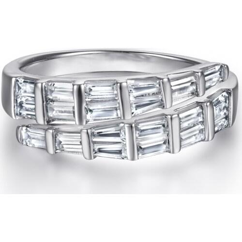 Luxury 100% 925 Sterling Silver Rings Oval Cut Created Moissanite Engagement Party Ring For Women Fine Jewelry Ring Size 5-10