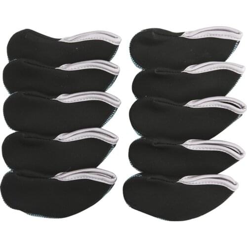 10pcs 13.3cm*5.5cm Golf Club Window Putter Cover Double Color Protective Headcovers