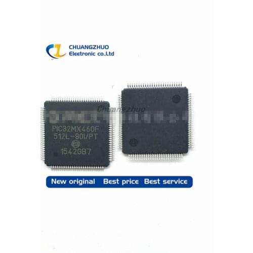 10pcs New original PIC32MX460F512L-80I/PT PIC32MX460F QFP100