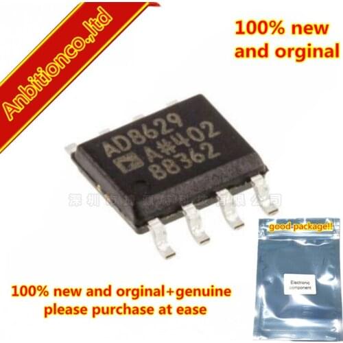 5pcs 100% new and orginal AD8629ARZ Zero-Drift, Single-Supply, Rail-to-Rail Input/Output Operational Amplifier SOP-8 in stock