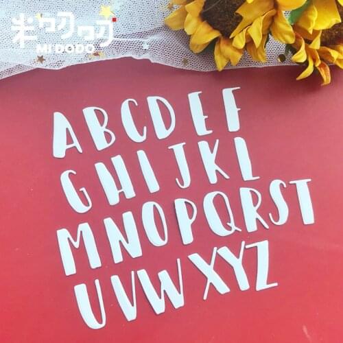 English Alphabet Letters Metal Cutting Dies for DIY Scrapbooking Paper Cards Making Decorative Crafts Midodo 2019 New Die Cut