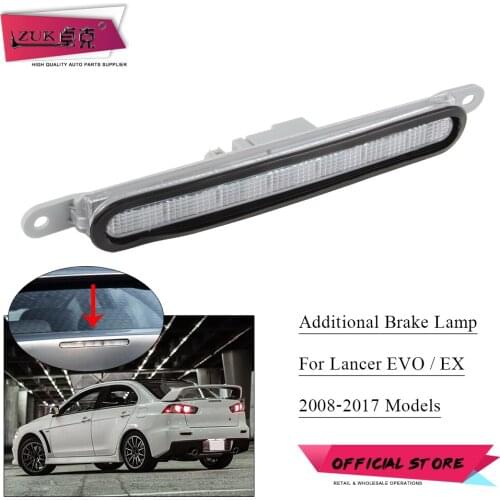 ZUK Car Styling High Mounted Stop Lamp Additional Brake Light For Mitsubishi Lancer EVO EX 2008 2009 2010 2011 2012 2013-2017