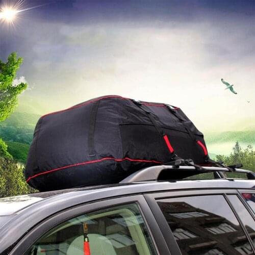Car Cargo Roof Bag Waterproof 220L Large-capacity Rooftop Luggage Carrier Black Storage Bag Travel SUV Van For Cars Dropshipping