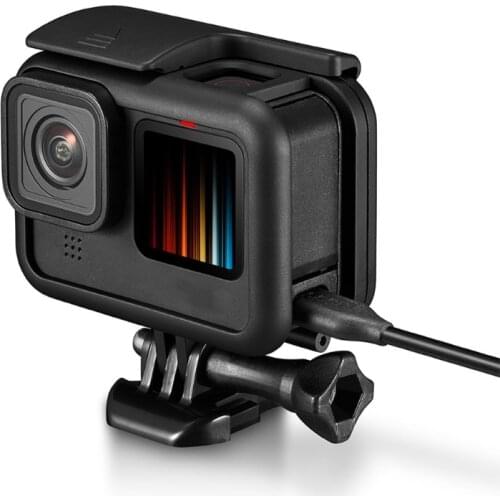 C1FB Protective Case + Battery Cover with Charging Interface for Hero 9 Black Action Cam Vlog Accessory Battery Lid