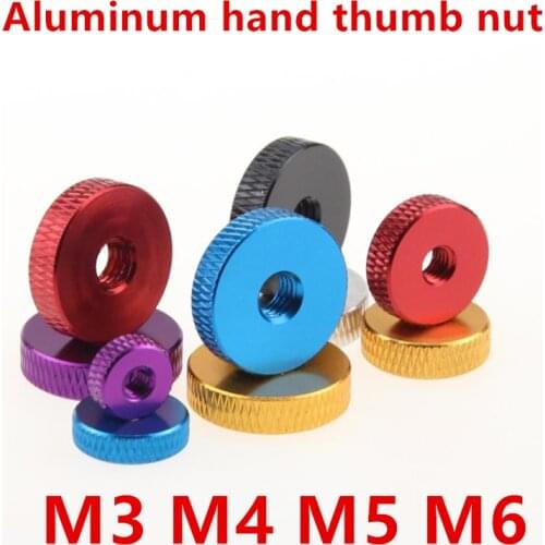 10pcs Knurled Nut M3 M4 M5 M6 Aluminum hand nut Knurled thumb nuts for RC Model parts