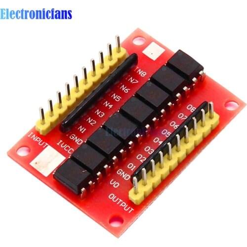 12V 8 CH Channel Optocoupler Isolation Board High Level Trigger Isolated Module Positive Phase Amplification Plate 50mA