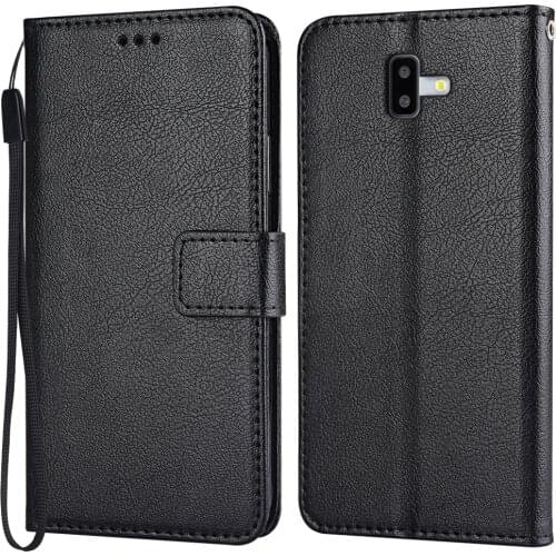 Flip Leather Case for Samsung Galaxy J6+2018 J610 J610F SM-J610 6''Vintage Wallet Phone Case for Galaxy J6 Plus 2018 Funda Cover