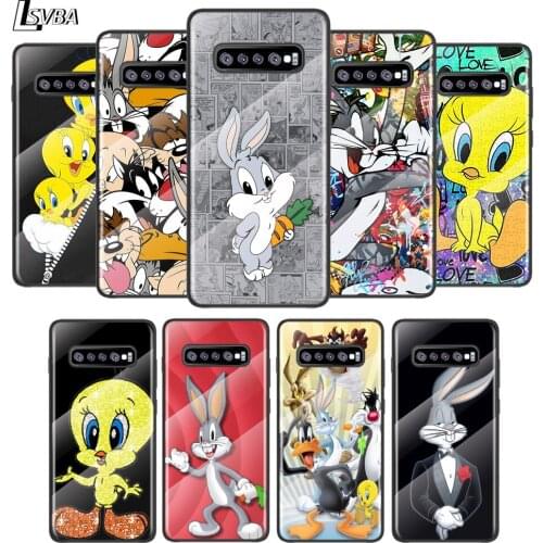 Bunny Bird Duffy Duck For Samsung Galaxy S21 Ultra Plus 5G M51 M31 M21 Tempered Glass Cover Shell Luxury Phone Case