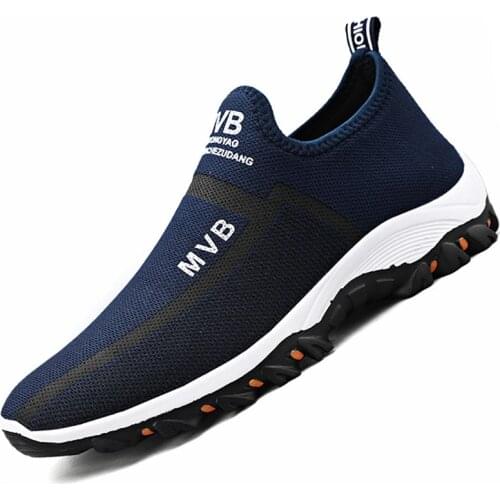 Big Size Non Slip Slip-ons Sneakers Men Basket Sport Summer Sports Shoes Mens Running Shoes Blue Athletic Brands Temis GMB-1481