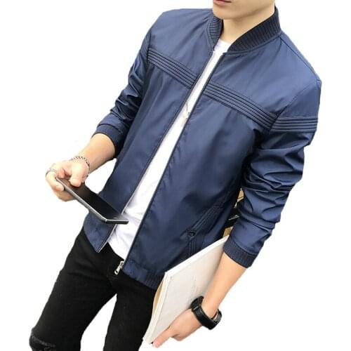 Spring Autumn Mens Jacket Stand Collar Windbreaker Male Casual Sportswear Baseball Jackets and Coats 4XL,TA336