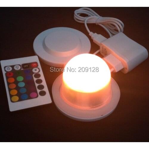 Outdoor or indoor waterproof rechargeable rgb ip68 led lighting bulbs inside furniture