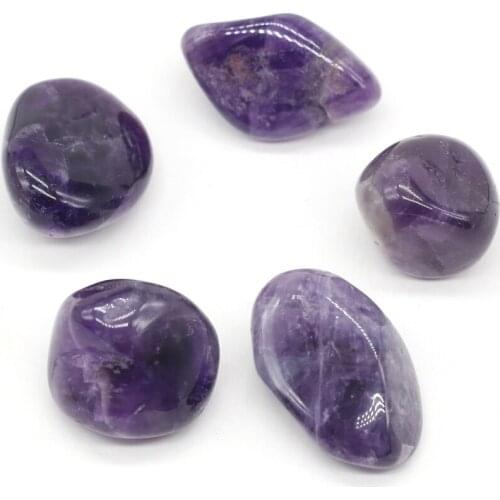 Natural Stone Loose Beads Irregular Rose Quartzs Amethysts Wine Stone for Soft Spirit Pink Crystal No Hole Decoration Healing