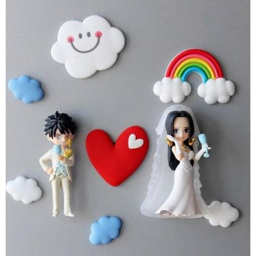 Couple action figure prefect quality 3d fridge magnet home decoration