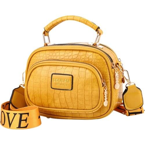 Causal Messenger Bag Fashion Womens Handbag Simple Shoulder Bag Summer PU Leather Bag Ladies All-match Diagonal Female Bag