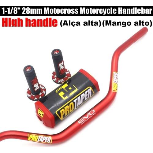 28MM Motorcycle Handlebars High handle Fat Bars+ Grips Protaper Bar Pad For Dirt Bike SUZUKI DRZ400 RMZ450 RMZ250