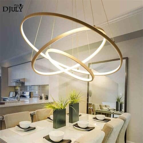 Nordic fashion ring chandelier lighting for living room dining room modern kitchen fixtures lustre suspension luxury led lamp