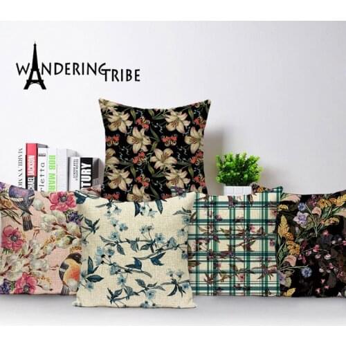 Nordic Decoration Home Sofa Covers Spring Pillows Farmhouse Home Decor Pillows Vintage Cushion Covers Linen Pillow Case 45 * 45