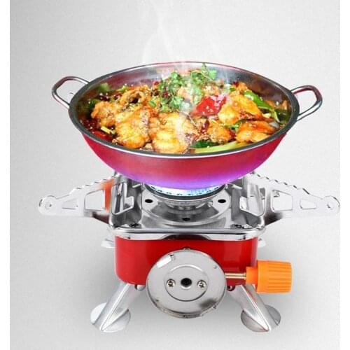 Outdoor Portable Foldable Burner Travel Camping Card Type Stove Picnic Furnace Outdoor Picnic Accessories