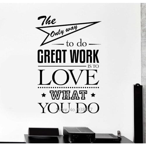 DIY Inspirational Quotes Wall Decals Office Wall Decor Art Motivation Wall Stickers Murals Removable Decal New Arrival ZB474
