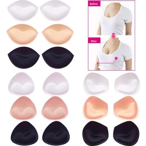 Women Push Up Sponge Bra Pad Intimates Ornament Female Removeable Enhancer Bra Accessories Nipple Cover Bikini Cup Swimsuit