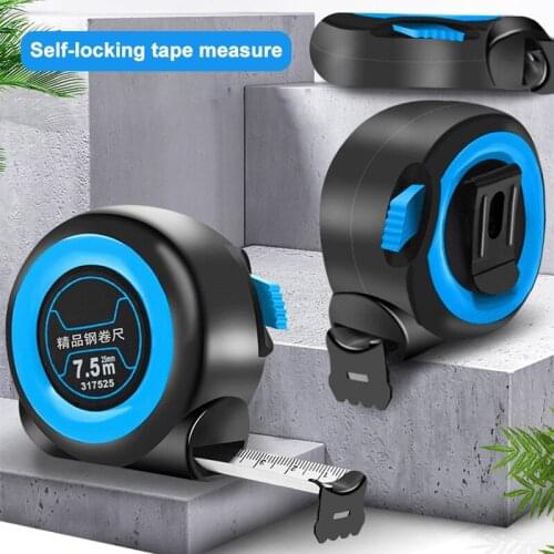 3/5/7.5/10m Retractable Tape Measures With Automatic Locking and Screwing With Fractions Easy To Read Hogard