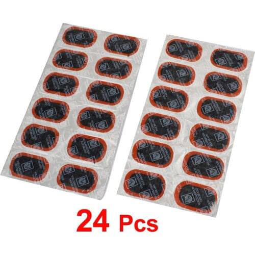 X Autohaux Car Tyre 34Mm X 52Mm Puncture Repair Patches Patch Rubber Tool 24 Pcs