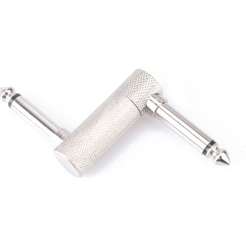 1/4 6.35mm Plug Electric Guitar Effect Pedal Connector Z Type Audio Adaptors Coulper Connecting Jack Interface Cable Adaptor 3A