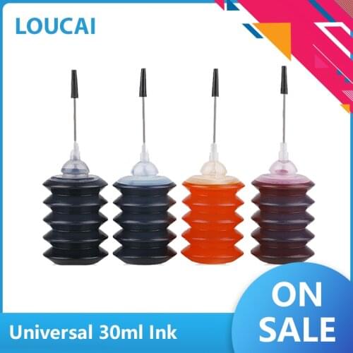 2020 Magnetic universal 30ml dye ink Refill Ink kit For HP for Canon for Brother bulk ink Cartridge 1pcs/ 1set / 2sets / 3sets