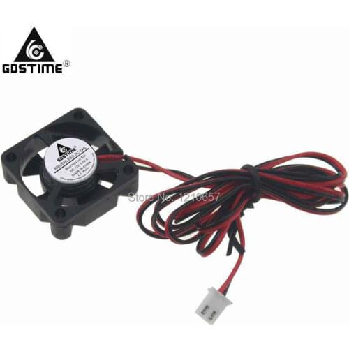 2Pieces LOT 12V 3cm 30mm 30x30x10mm Brushless Cooling Cooler Fan Motor 3D Printer 2 Pin 100cm Wire