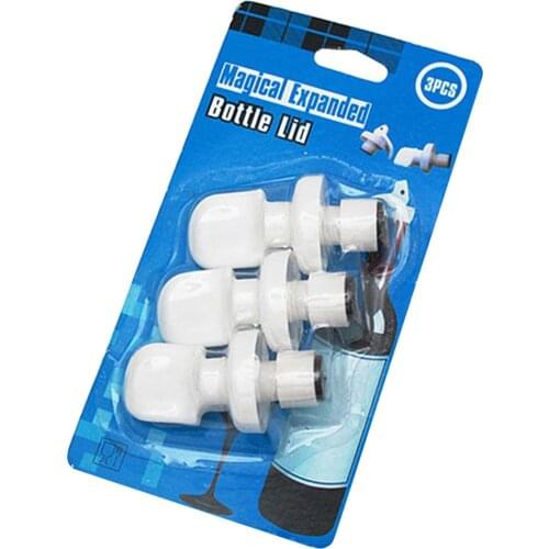 3X Lid Expanded Reusable Vacuume Sealer Stopper Flip Cap Wine Beer