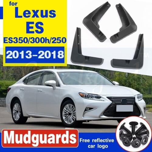 Mud Flaps For Lexus ES ES350, ES300h, ES250 2013-2018 Mudflaps Splash Guards Front Rear Mud Flap Mudguards 2014 2015 Set Molded