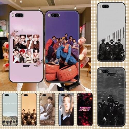 KPOP ATEEZ HongJoong Phone case For Xiaomi Mi Max Note 3 A2 A3 8 9 9T 10 Lite Pro Ultra black painting coque luxury back fashion